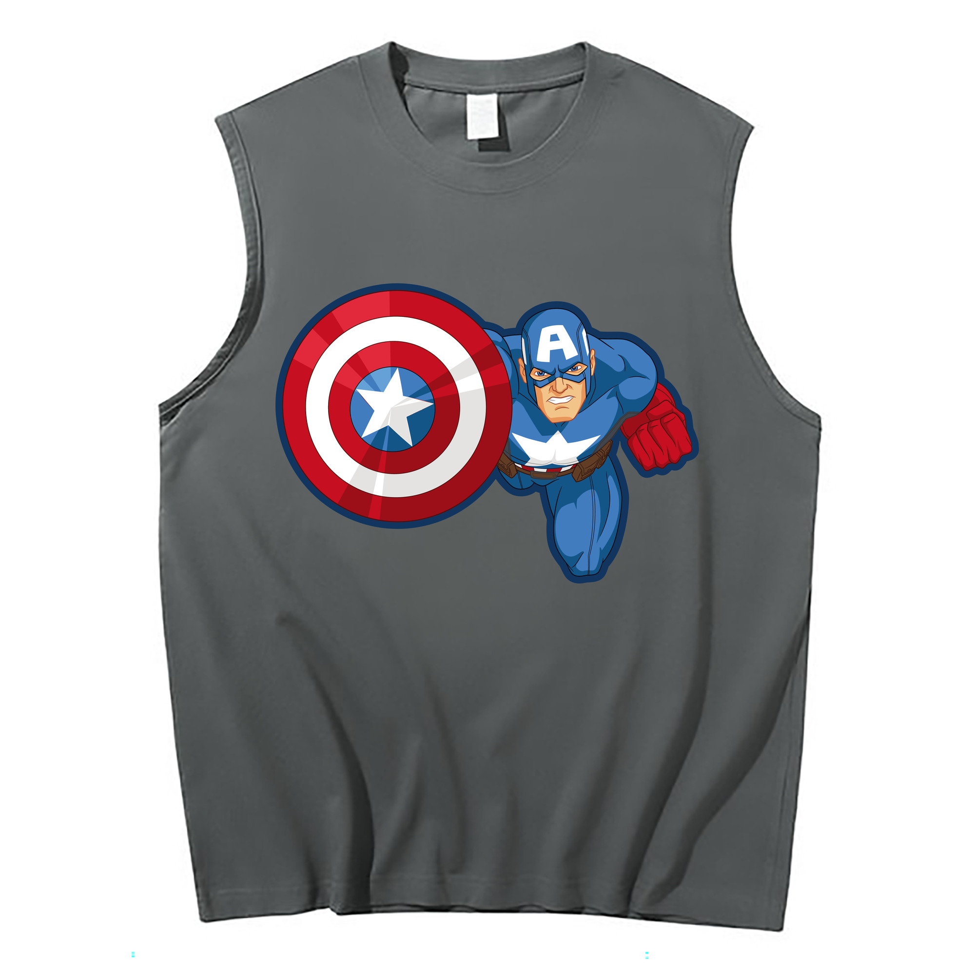 （画像用） アベンジャーズ The Avengers コットン100％タンクトップ（フロントプリント）